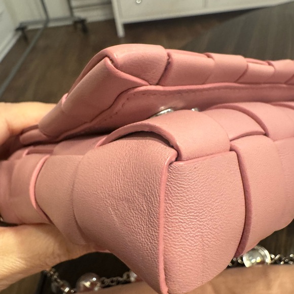 Miu Miu Pink Woven Leather Clutch - Picture 10 of 13